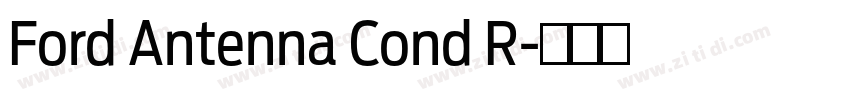 Ford Antenna Cond R字体转换 Ford Antenna Cond R字体转换